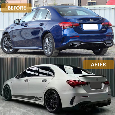 メルセデス・ベンツ W177 A45 AMG 19-24シリーズ カー・フェイスリフト 後部ボディキット アクセサリーアップグレード