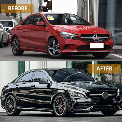 メルセデス・ベンツ CLA W117 2013-2019向けカーボディキット AMG45スタイルでフロントバンパーグリル