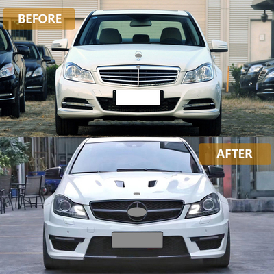 OEM Yes フロントバンパーキット カーフェイスリフト ボディキット アップグレード AMG Mercedes-Benz C-Class W204 2011-2014