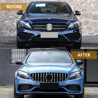 メルセデス・ベンツCクラスW205からC63AMG 現代のラグジュアリーフロントバンパー
