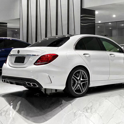 自動車アクセサリー カーサイドスカート ベンツC 改造 C63 AMGスタイル 2015-2018 ボディキット