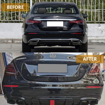 バンツ E-CLASS W213 後部バンパー唇尾喉と排気管