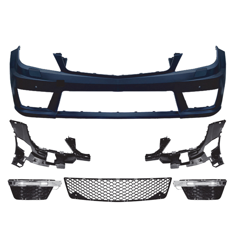 OEM Yes フロントバンパーキット カーフェイスリフト ボディキット アップグレード AMG Mercedes-Benz C-Class W204 2011-2014